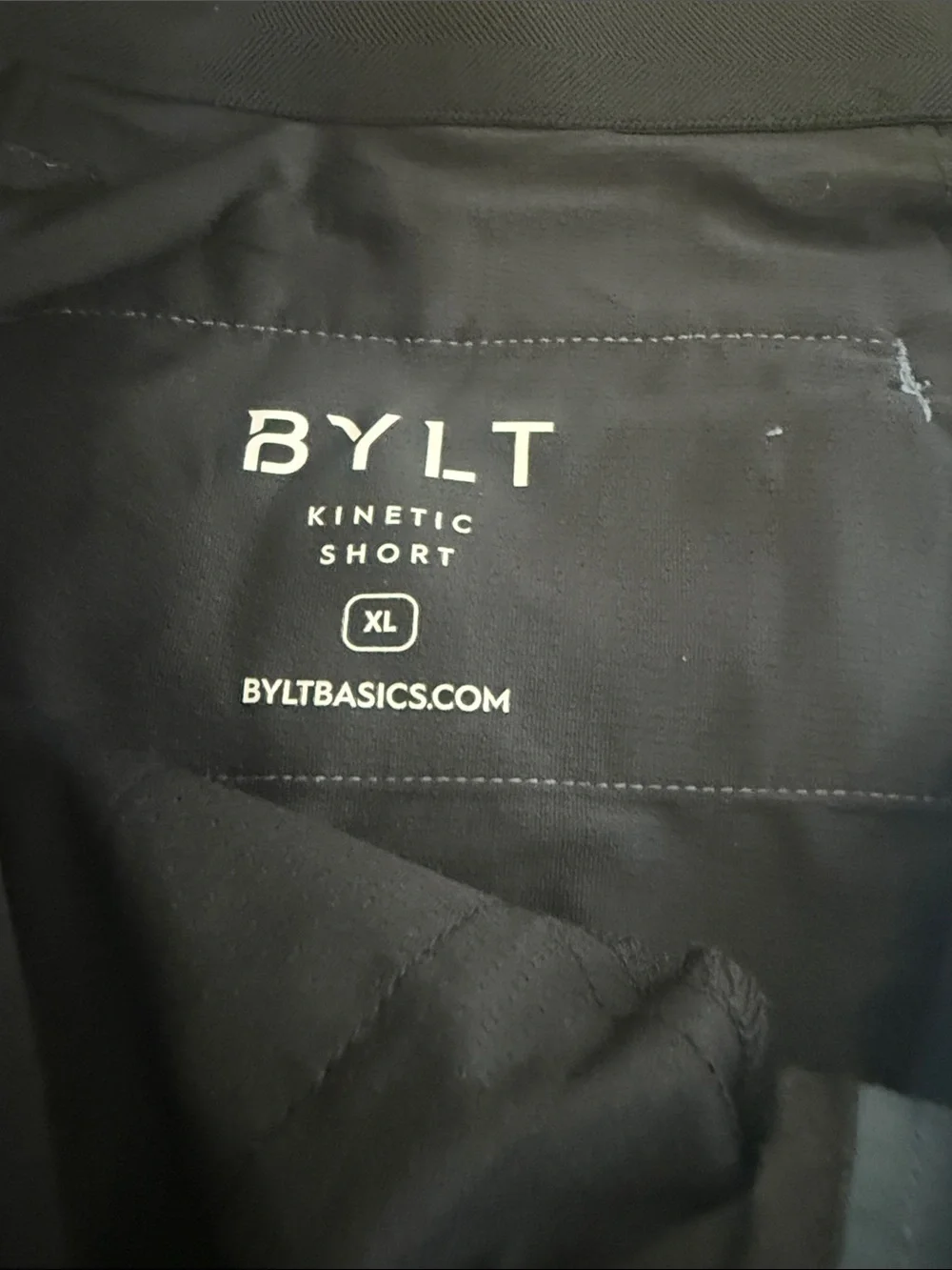 BYLT Basics Slate Blue Flat-Front Performance Shorts